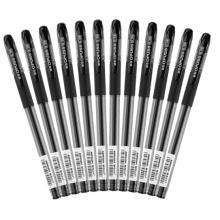 晨光(M&G)文具0.38mm黑色中性筆 碳素筆 細筆劃財務記賬簽字筆 針管水性筆 12支/盒AGP63201