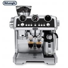 德龍（Delonghi）咖啡機 半自動8檔感應(yīng)研磨 全自動奶泡系統(tǒng) 雙LED顯示 銀騎士 EC9665.M