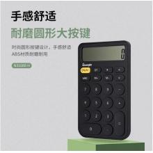 廣博（GuangBo)文具黑色直板計算器 時尚桌面計算機 學生/辦公通用12位大屏計算機N31660