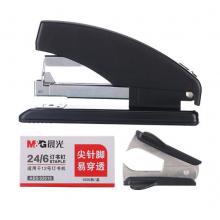 晨光(M&G)文具25頁/12#黑色省力型訂書機(jī)套裝 (訂書器+訂書釘+起釘器)金屬訂書機(jī) 辦公用品 ABS916A1
