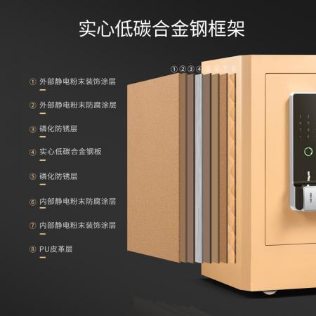 得力4118G指紋密碼保險(xiǎn)柜H810(金色)(臺(tái))