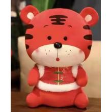 虎年吉祥物公仔2022老虎毛絨玩具生肖虎招財(cái)小號(hào)新年玩偶40CM