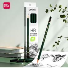 得力7083-HB高級繪圖鉛筆(綠色)(12支/盒)