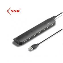 飚王ssk usb3.0集線器1拖7	Usb3.0黑紅色