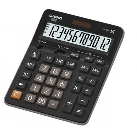 卡西歐（CASIO）GX-12B 商務(wù)計(jì)算器 超大型機(jī) 黑色經(jīng)典款
