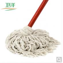 衛(wèi)洋 WY-711 拖把圓頭木桿布面線拖布條酒店物業(yè)學校老式拖水墩布