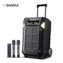 山水 SANSUI D08 8英寸戶外拉桿音響 藍(lán)牙室外演出大功率 帶無(wú)線麥克風(fēng)