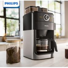 飛利浦（PHILIPS）咖啡機(jī) 全自動(dòng)雙豆槽自動(dòng)磨豆預(yù)約功能咖啡壺 HD7762/00