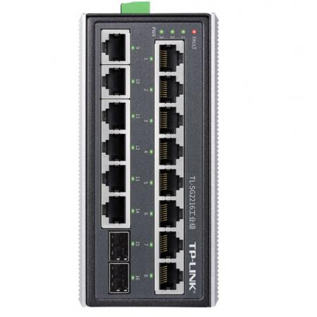 TP-LINK普聯(lián)4口8口百兆千兆工業(yè)以太網(wǎng)交換機(jī)企業(yè)tp交換器導(dǎo)軌式壁掛網(wǎng)絡(luò)分流器集線器 TL-SG2216工業(yè)級