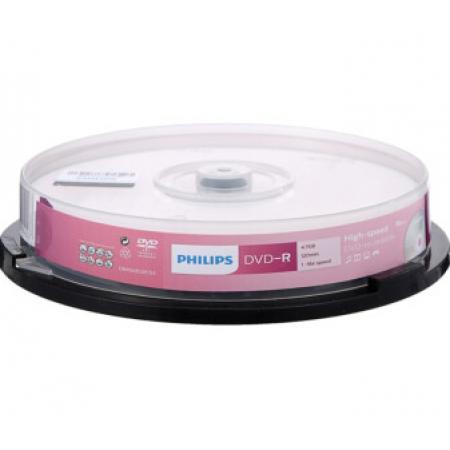 空白光盤 飛利浦DVD-R  16速 4.7G 桶裝10片