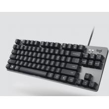 羅技（Logitech）K835機械鍵盤 有線鍵盤 游戲辦公鍵盤 84鍵 黑色 TTC軸 紅軸