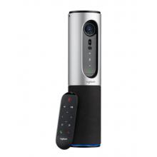 羅技（Logitech）CC2000e 移動辦公攝像頭 適用1-6人網(wǎng)絡(luò)視頻會議 便攜式一體化攝像頭 黑
