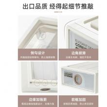 茶花 收納箱 大號收納盒  整理箱子 衣物棉被儲物箱 抽屜式單層收納柜B450S 16L兩只裝