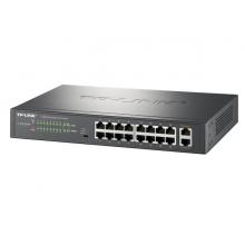 TP-LINK 18口千兆上聯(lián)網(wǎng)管PoE交換機 企業(yè)級交換機 監(jiān)控網(wǎng)絡(luò)分線器 分流器 TL-SL2218MP
