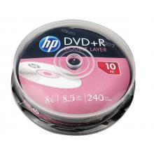 光盤 惠普  DVD+R DL 空白光盤 8.5g  10片裝