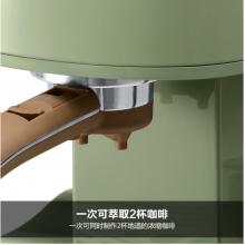 德龍（Delonghi）咖啡機(jī) 復(fù)古系列半自動(dòng)咖啡機(jī) 家用意式濃縮 泵壓式不銹鋼鍋爐 ECO310.VGR 橄欖綠