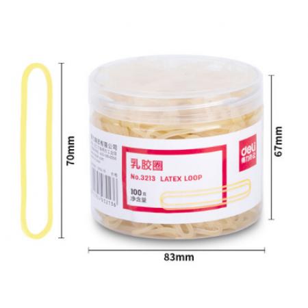 得力(deli)100g辦公耐用乳膠圈 辦公用品 3213