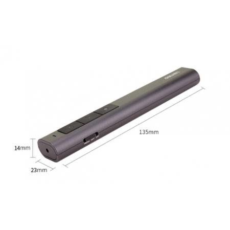 得力(deli)高端系列綠色光  可充電音量調(diào)節(jié)教鞭 PPT幻燈片遙控翻頁筆 電子筆演講筆激光無線演示筆翻頁器2809