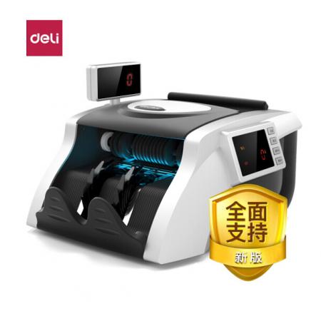 得力(deli)  支持新版人民幣驗(yàn)鈔點(diǎn)鈔機(jī) 銀行專(zhuān)用 雙屏語(yǔ)音商用家用國(guó)標(biāo)C級(jí)點(diǎn)鈔機(jī)數(shù)錢(qián)機(jī)92606S