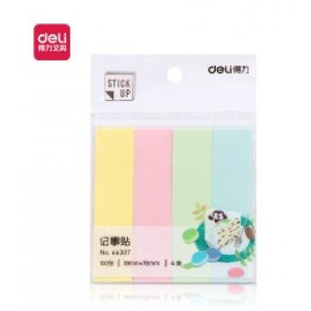 4色分條便利貼得力 66307