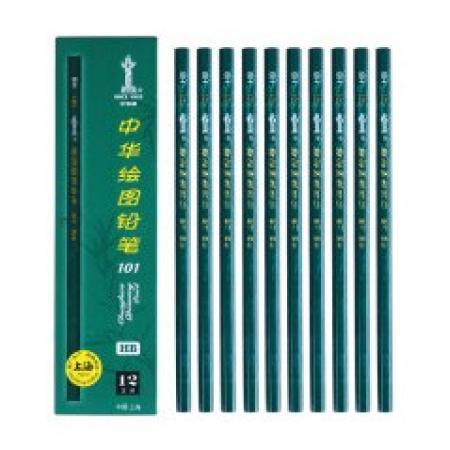 2B鉛筆（黑）	中華101	12支/盒