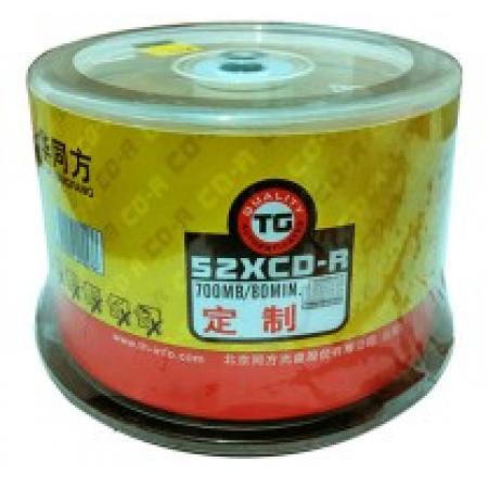 光盤	清華4.7G/120MIN DVD刻錄光盤	50片/盒