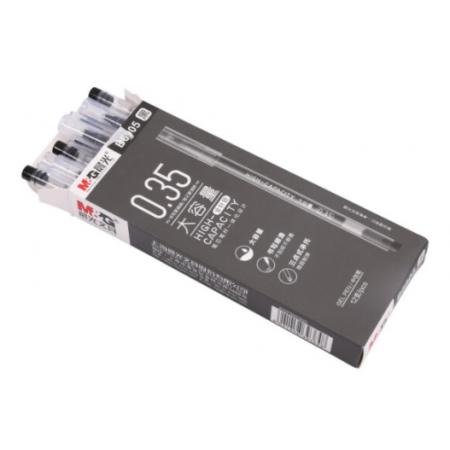 晨光(M&G)文具0.35mm黑色中性筆 12支/盒AGPB6905