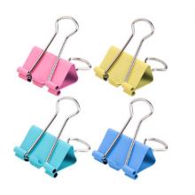 得力8555-5#彩色長(zhǎng)尾票夾19mm(筒裝)(混)(40只/筒)