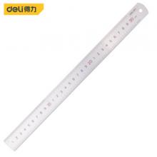 得力(deli) 不銹鋼直尺刻度尺公制刻度繪圖鋼尺30cm DL8030