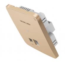 水星（MERCURY）MIAP300D 金色版 300M無線86型面板式AP 企業(yè)級酒店別墅wifi接入點 DC供電 AC管理