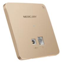 水星（MERCURY）MIAP300D 金色版 300M無線86型面板式AP 企業(yè)級酒店別墅wifi接入點 DC供電 AC管理