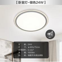 飛利浦 PHILIPS 吸頂燈客廳臥室圓形吸頂燈 幻鏡圓形24W 30-60K銀色（不支持遙控）