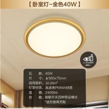 飛利浦 PHILIPS 吸頂燈客廳臥室圓形吸頂燈 幻鏡圓形40W 27-65K金色（不含遙控需另配）