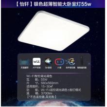 飛利浦 客廳燈LED吸頂燈北歐簡約客廳臥室燈飾 怡軒智能WiFi 版 55W銀色9290031825