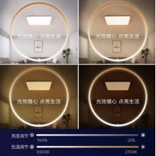 飛利浦 客廳燈LED吸頂燈北歐簡約客廳臥室燈飾 怡軒智能WiFi 版 36W銀色9290031827