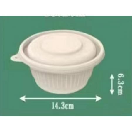 可降解一次性湯碗	450ML（300套/一箱）
