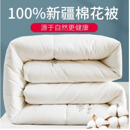 南極人NanJiren 100%新疆棉花被 全棉被子被芯棉被 單人加厚學(xué)生秋冬被冬季空調(diào)被 5斤 150*200cm