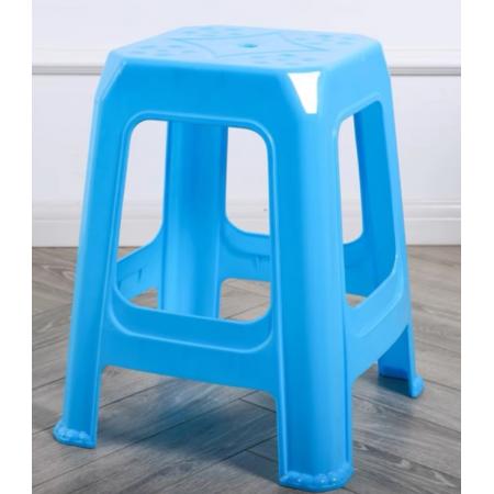 塑料凳子 塑料椅子 方凳  高凳  45CM 藍(lán)色1個(gè)裝