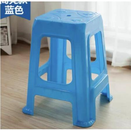 塑料凳子 塑料椅子 方凳  高凳  49CM 藍(lán)色1個(gè)裝