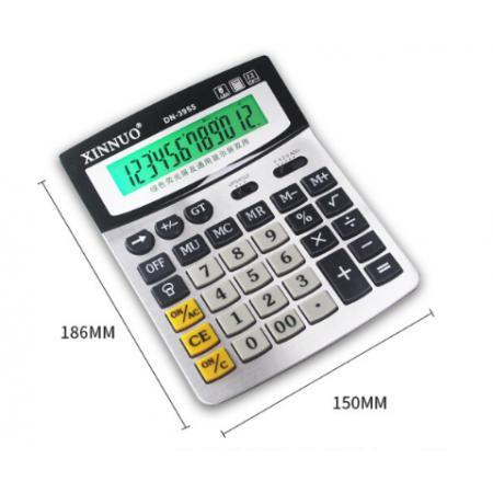 計算器	信諾DN-3955可控制綠色熒光屏幕背光