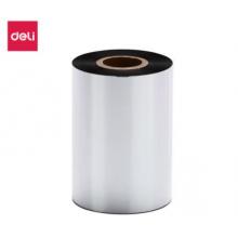 得力(deli)  90mm*300m  熱轉(zhuǎn)印條碼機(jī)標(biāo)簽機(jī)通用型蠟基碳帶 81523（單卷裝）
