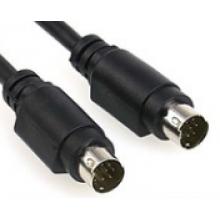 圓頭MD8芯針對孔數(shù)據(jù)線 mini DIN8針公對母連接線 直連S端子線