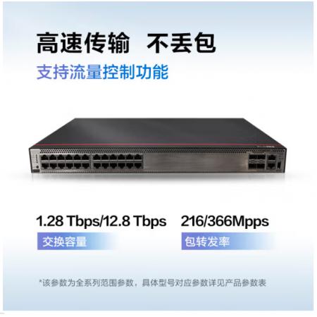 華為（HUAWEI） 數(shù)通智選 S5735S-H24T4XC-A 24口千兆交換機4萬兆光匯聚交換機 華為數(shù)通智選 S5735S-H24T4XC-A