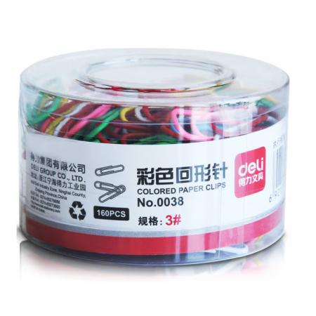 彩色回形針 得力0038