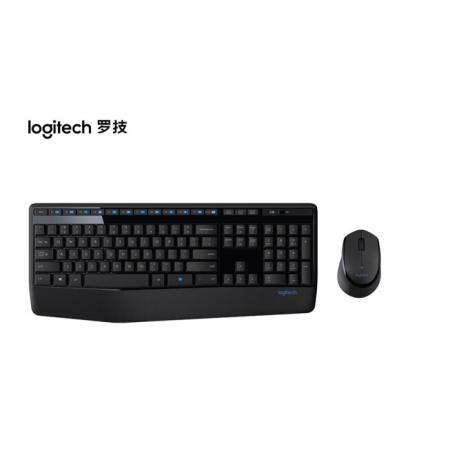 羅技（Logitech）無線鼠標鍵盤	 多媒體鍵鼠套裝/MK345/2.4G接收器 黑