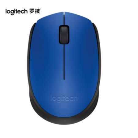 羅技（Logitech）M170鼠標(biāo) 無線鼠標(biāo) 辦公鼠標(biāo) 對稱鼠標(biāo) 藍(lán)色 帶無線2.4G接收器