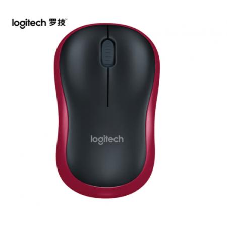 羅技（Logitech）M185鼠標(biāo) 無線鼠標(biāo) 辦公鼠標(biāo) 對稱鼠標(biāo) 黑色紅邊 帶無線2.4G接收器