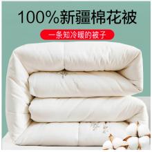 南極人NanJiren 100%新疆棉花被冬被加厚6斤 全棉秋冬被子被芯冬季棉被 雙人棉花胎 200*230cm