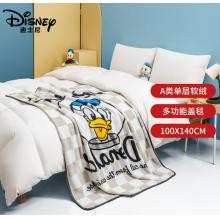 迪士尼(Disney)兒童卡通單層毛毯可用辦公室午睡毯法蘭絨蓋毯兒童毯子?jì)雰簩殞氃铺?140*100cm