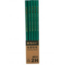 晨光（M&G） 文具2B六角木桿鉛筆學(xué)生經(jīng)典綠桿考試涂卡鉛筆美術(shù)素描繪圖木質(zhì)鉛筆 AWP357X4 2H六角桿 10支/一盒